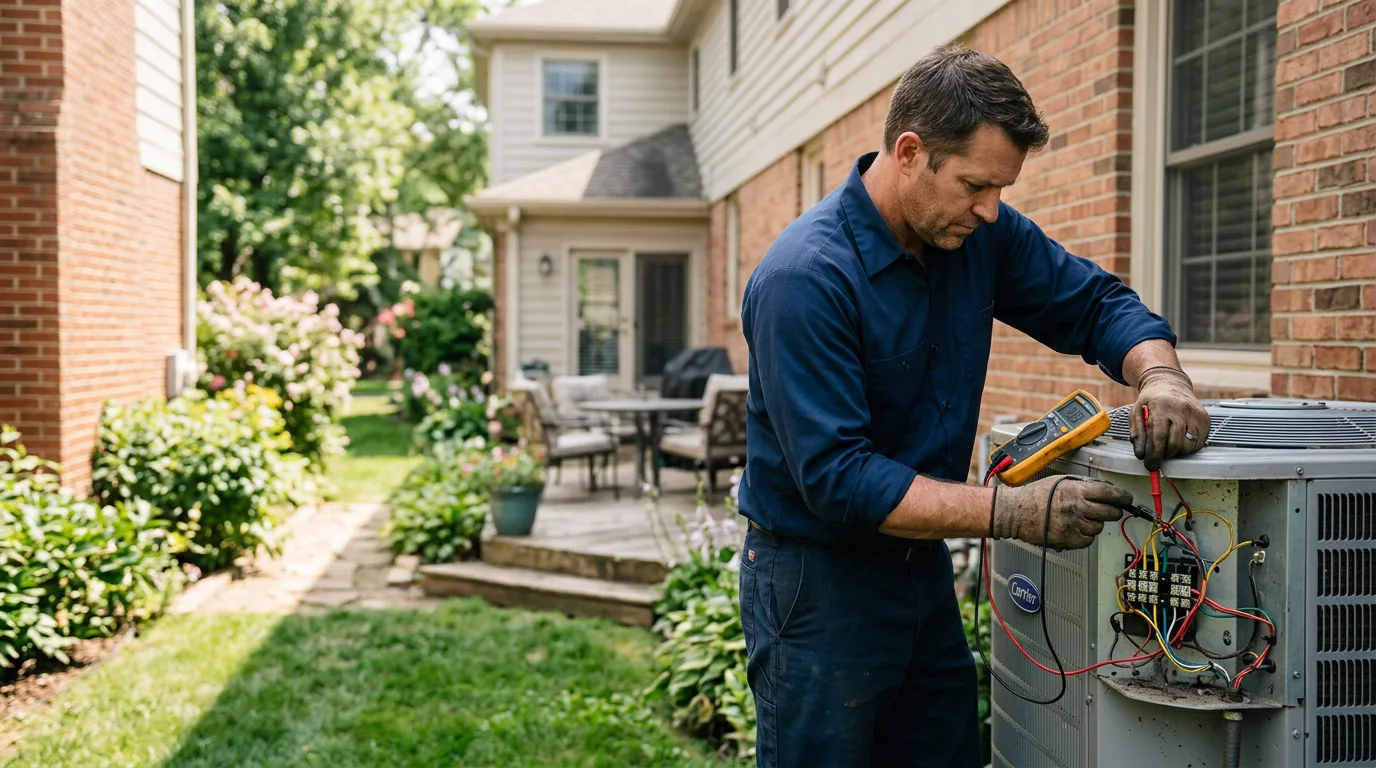 HVAC technician working near Sprakers, NY
